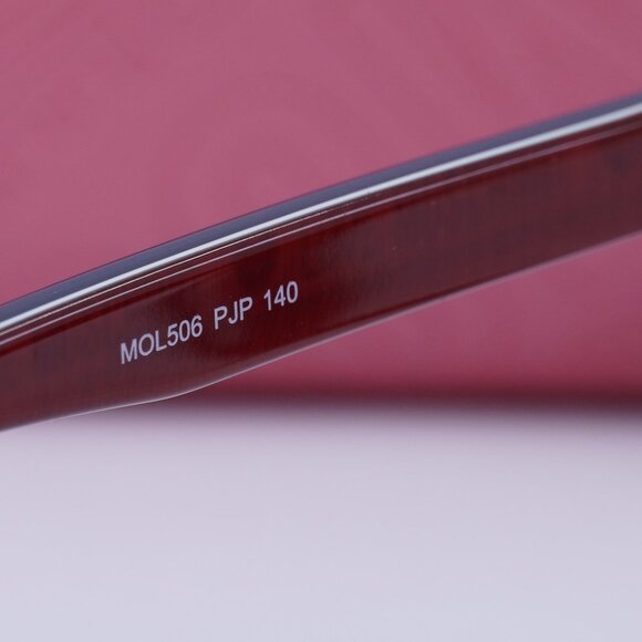 Moschino MOL506 0PJP00 Square Eyeglasses - Blue/Red 56mm - Picture 10 of 12